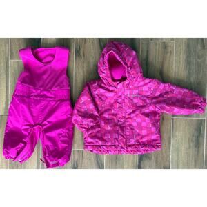 Columbia Snowsuit and Coat Baby Girl Size 6-12 Months